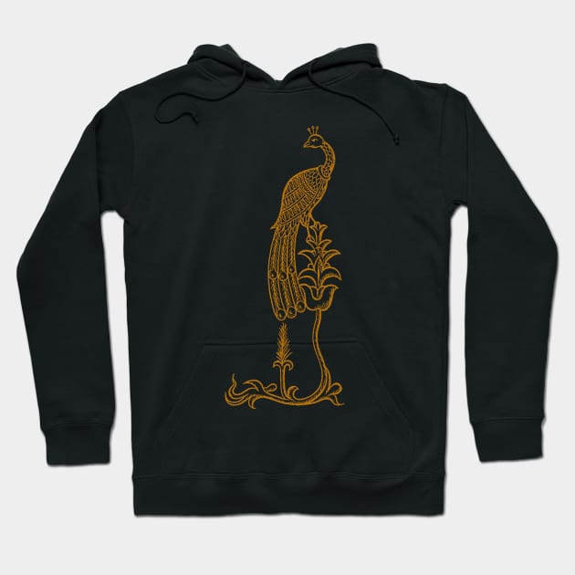 Single Peacock Hoodie by EkromDesigns